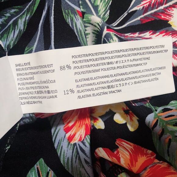 MINKPINK Move Tropical Floral Print High Rise Athletic Crop Leggings Small - Picture 8 of 9